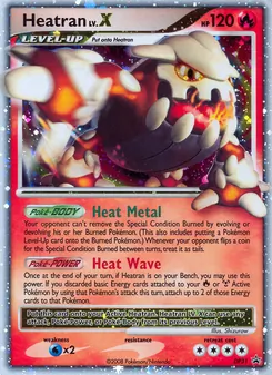 Heatran card from DP Black Star Promos, number DP31/56