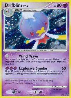 Drifblim card from DP Black Star Promos, number DP34/56