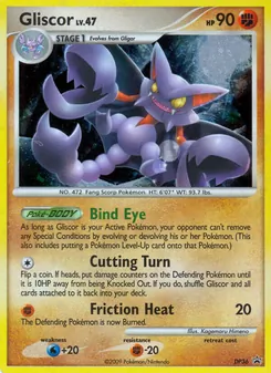 Gliscor card from DP Black Star Promos, number DP36/56