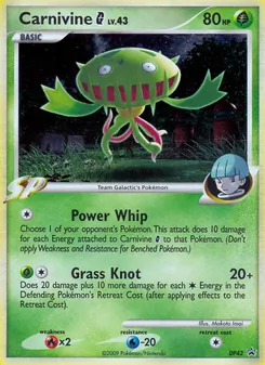Carnivine G card from DP Black Star Promos, number DP42/56