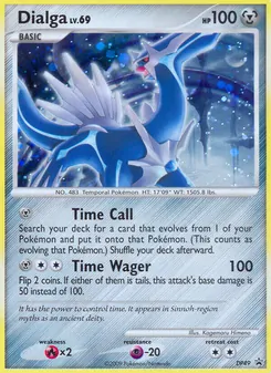 Dialga card from DP Black Star Promos, number DP49/56