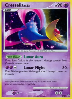 Cresselia card from DP Black Star Promos, number DP51/56
