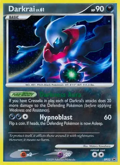 Darkrai card from DP Black Star Promos, number DP52/56
