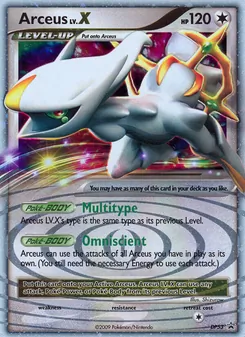 Arceus card from DP Black Star Promos, number DP53/56