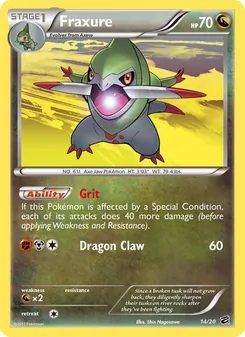 Fraxure card from Dragon Vault, number 14/20