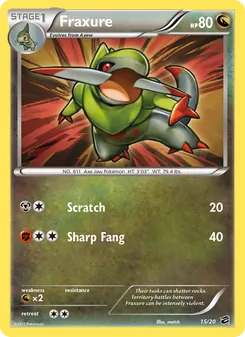 Fraxure card from Dragon Vault, number 15/20