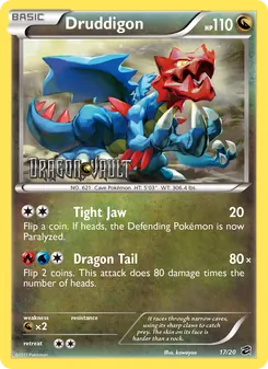 Druddigon card from Dragon Vault, number 17/20
