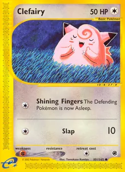 Clefairy card from Expedition Base Set, number 101/165