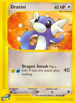 Dratini card from Expedition Base Set, number 107/165