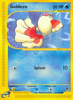 Goldeen card from Expedition Base Set, number 111/165