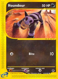 Houndour card from Expedition Base Set, number 113/165