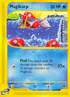 Magikarp card from Expedition Base Set, number 118/165