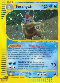 Feraligatr card from Expedition Base Set, number 12/165
