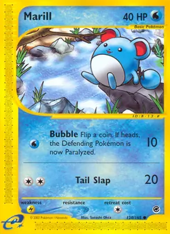 Marill card from Expedition Base Set, number 120/165