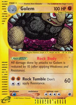 Golem card from Expedition Base Set, number 14/165