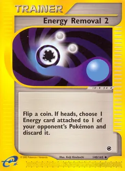 Energy Removal 2 card from Expedition Base Set, number 140/165