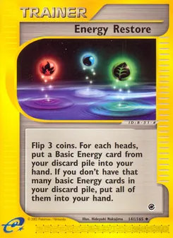 Energy Restore card from Expedition Base Set, number 141/165