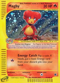 Magby card from Expedition Base Set, number 17/165