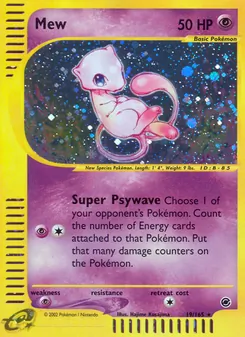 Mew card from Expedition Base Set, number 19/165