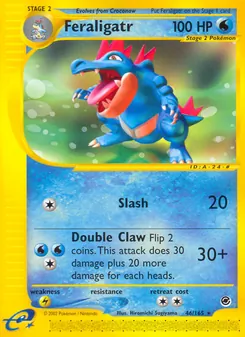 Feraligatr card from Expedition Base Set, number 46/165