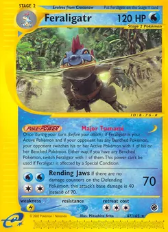 Feraligatr card from Expedition Base Set, number 47/165