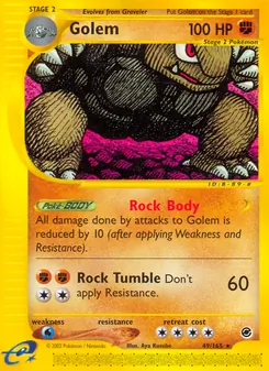 Golem card from Expedition Base Set, number 49/165