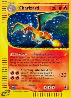 Charizard card from Expedition Base Set, number 6/165
