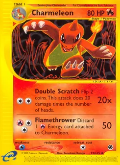 Charmeleon card from Expedition Base Set, number 73/165