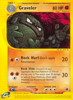Graveler card from Expedition Base Set, number 79/165