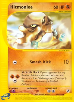 Hitmonlee card from Expedition Base Set, number 81/165