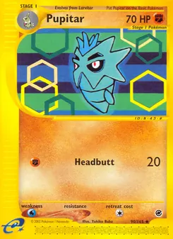 Pupitar card from Expedition Base Set, number 90/165