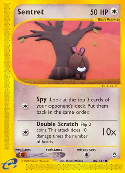 Sentret card from Aquapolis, number 107/147