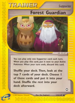 Forest Guardian card from Aquapolis, number 123/147