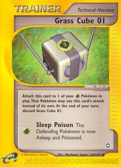 Grass Cube 01 card from Aquapolis, number 124/147