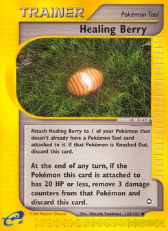 Healing Berry card from Aquapolis, number 125/147