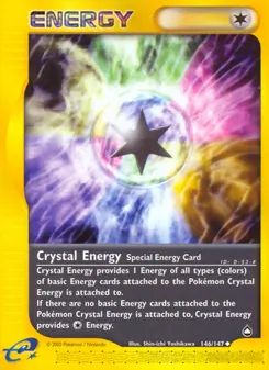 Crystal Energy card from Aquapolis, number 146/147
