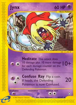 Jynx card from Aquapolis, number 18/147