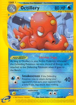 Octillery card from Aquapolis, number 26/147