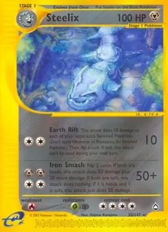 Steelix card from Aquapolis, number 35/147