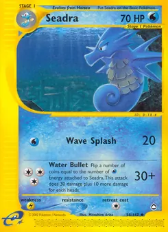 Seadra card from Aquapolis, number 58/147