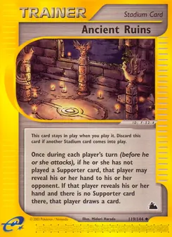 Ancient Ruins card from Skyridge, number 119/144