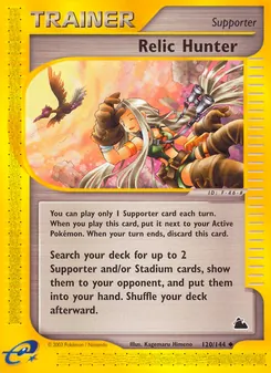 Relic Hunter card from Skyridge, number 120/144