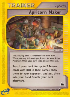Apricorn Maker card from Skyridge, number 121/144