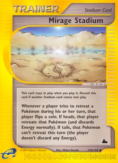 Mirage Stadium card from Skyridge, number 132/144