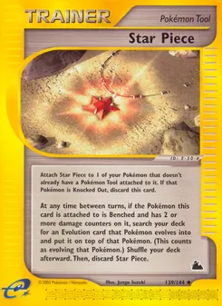 Star Piece card from Skyridge, number 139/144