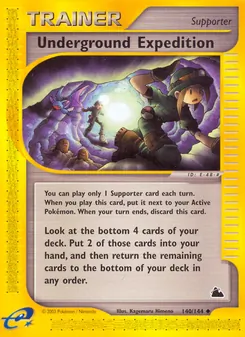 Underground Expedition card from Skyridge, number 140/144