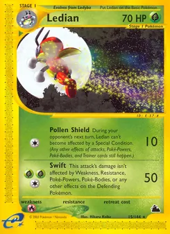 Ledian card from Skyridge, number 15/144
