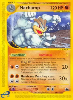Machamp card from Skyridge, number 16/144