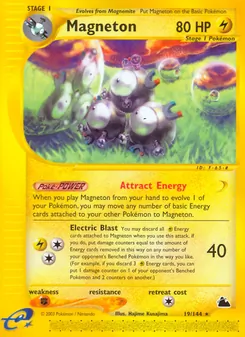 Magneton card from Skyridge, number 19/144