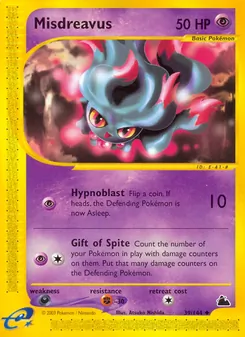 Misdreavus card from Skyridge, number 39/144